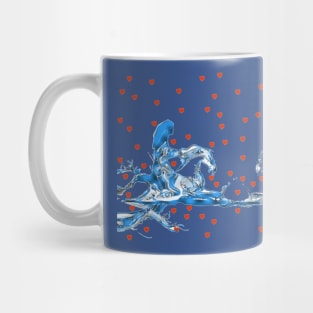 Amorous Ride: Galloping Towards Love's Embrace Together Mug